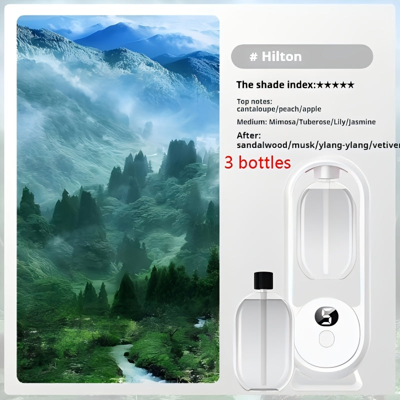 Aromatherapy Diffuser with Essential Oils Included | 4.06oz Cute Portable Aroma Diffuser with LED Light for Office, Bedroom & Bathroom | Long-Lasting Home Fragrance Air Freshener Gift | 9 Scents
