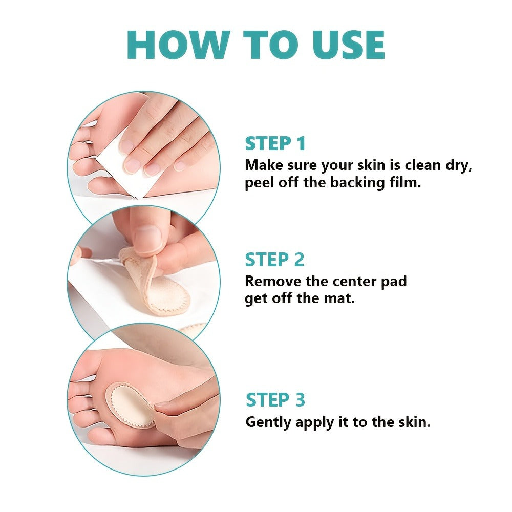 Corn & Callus Cushion Pads - Self-Adhesive Waterproof Foam Pads for Foot Heel Toe Relief, Soft Friction-Reducing Corn Pads, Gentle on Sensitive Skin, Ideal for Active Daily Wear