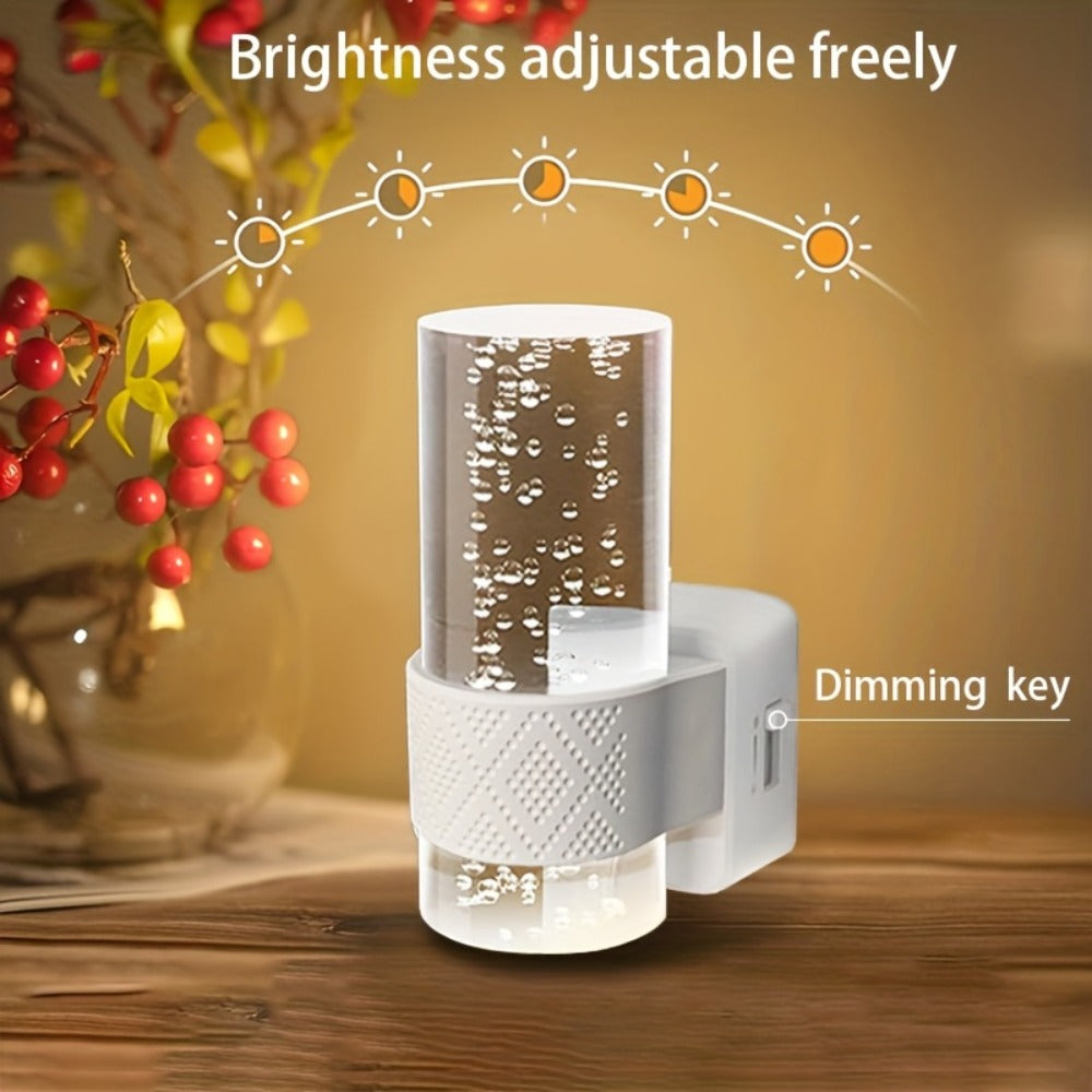 LED Night Light Plug In Wall, Dimmable 3000K Warm White Night Lights with Auto Light Sensor, Adjustable Brightness Modern Plug-In Night Light for Hallway Bedroom Bathroom Kids Room, 2 Pack