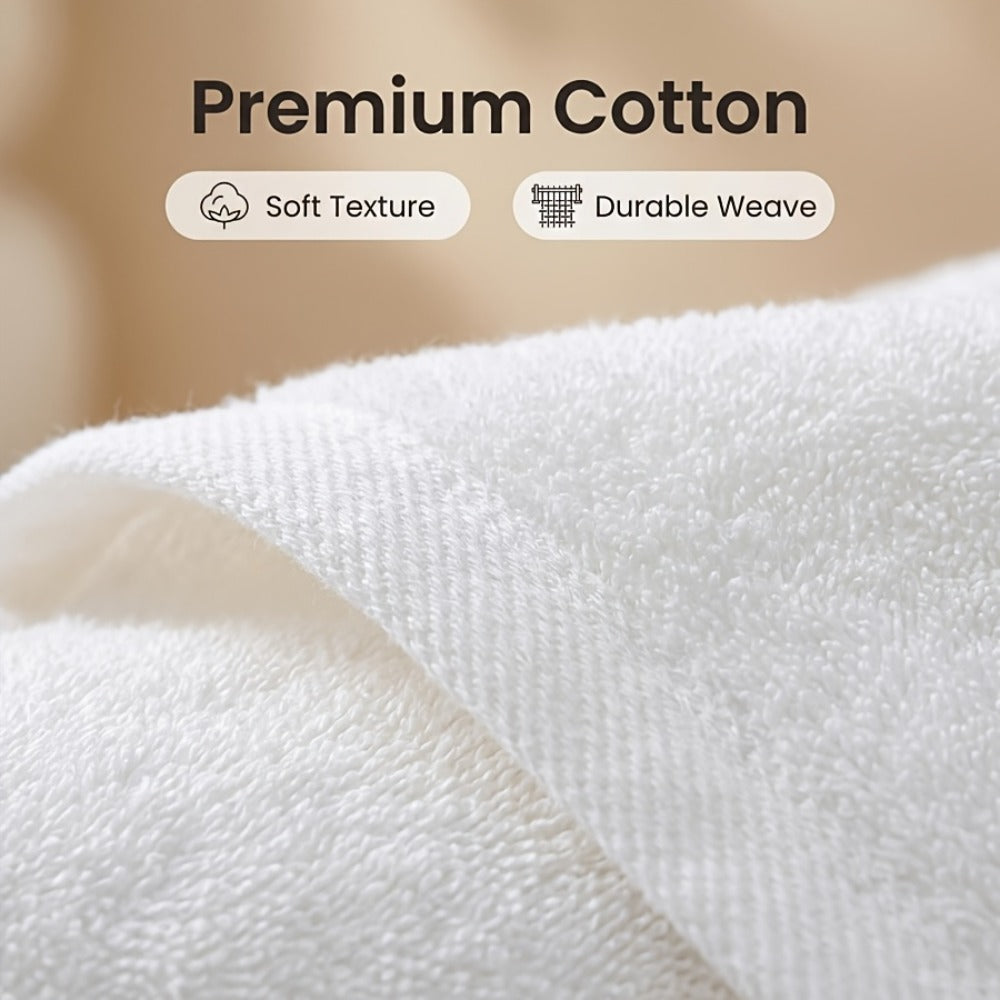 Embroidered Cotton Towel Set 3-Piece ¨C 400g/©O Soft Absorbent Lint-Free Bath Towel Hand Towel Set for Home Spa Salon
