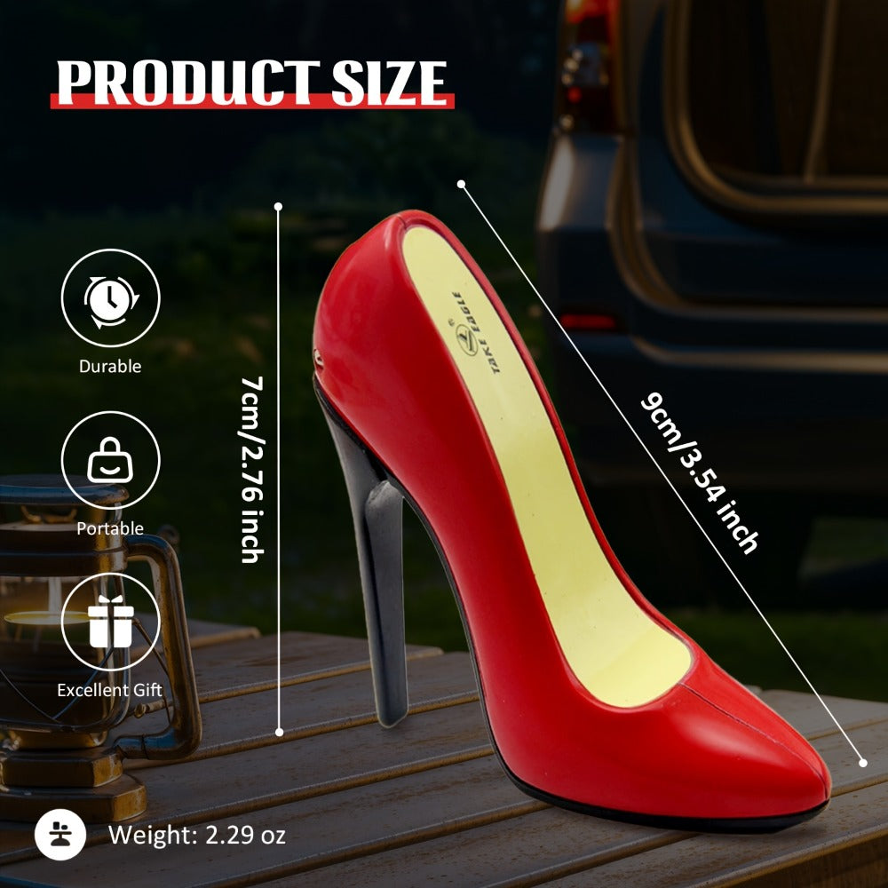 High Heel Shaped Lighter Refillable Butane ¨C Cute Novelty Windproof Flame Lighter for Women, Adjustable Flame, Metal Body, Perfect Gift for Girlfriend Birthday Valentine¡¯s Day Anniversary (No Butane)