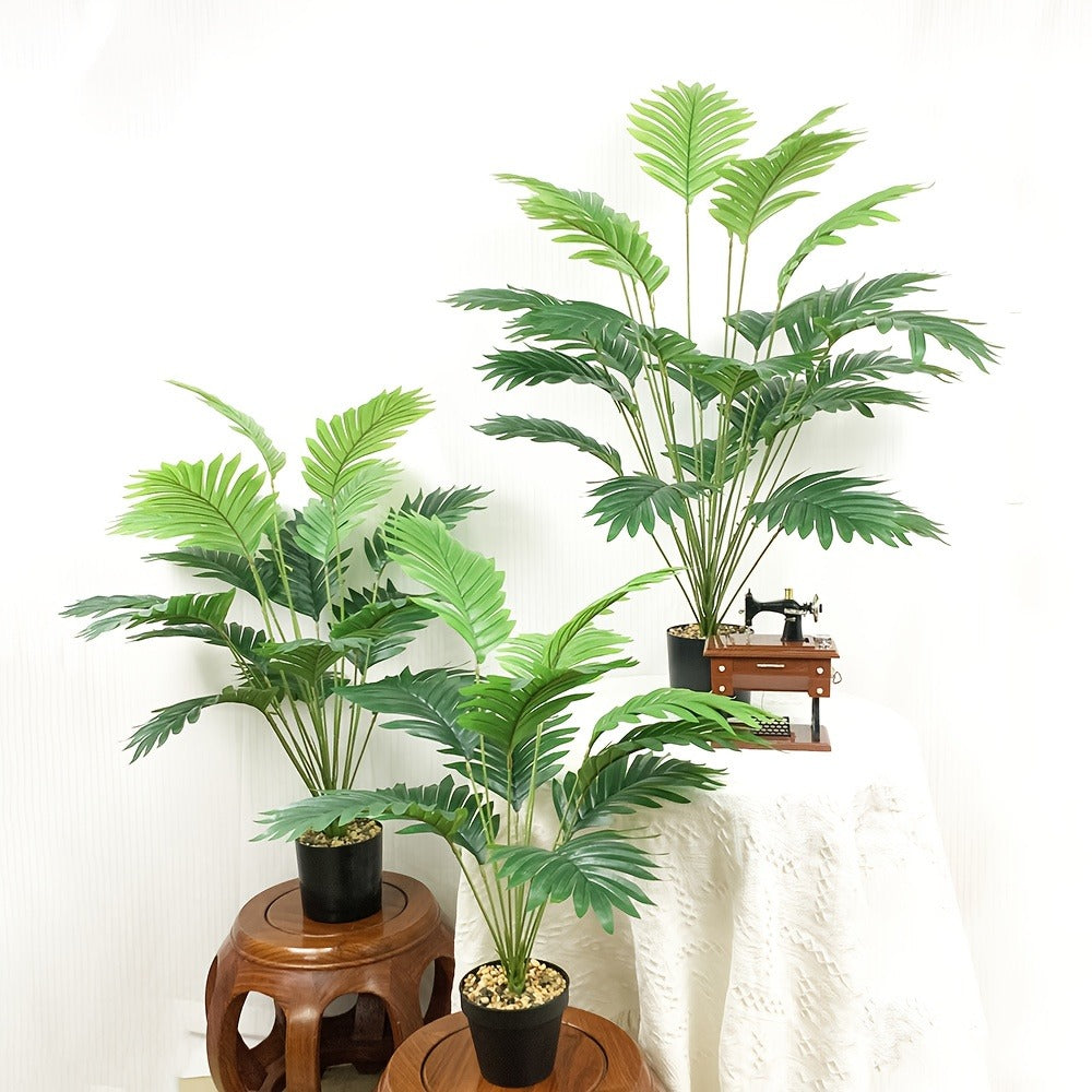 Realistic Artificial Plants 2pcs ¨C Lifelike Fake Plant Decor for Indoor & Outdoor, Home, Wedding, Garden & Festival Celebrations, Elegant Faux Greenery Decoration Set
