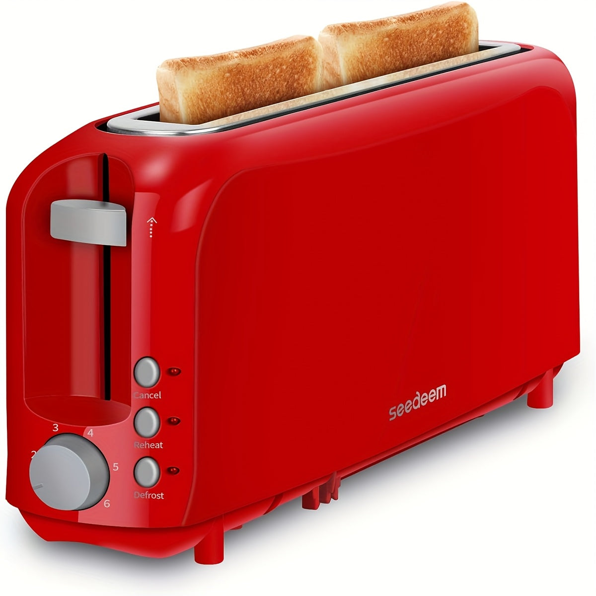 2-Slice Toaster Slim Ultra-Thin Design ¨C 6 Browning Settings, 10¡± Long Slot, Reheat & Defrost Functions, Auto Shut-Off, Removable Crumb Tray, 6 Colors Available
