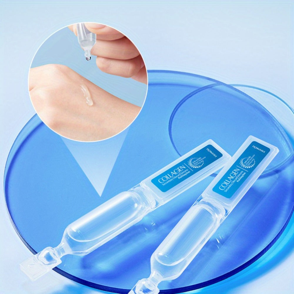 Collagen Serum Ampoule Essence 30pcs ¨C Deep Hydration Firming Anti-Aging Face Serum, Lightweight Fast-Absorbing Skin Brightening Ampoules, Portable Single-Use Packaging, Perfect Skincare Gift Set