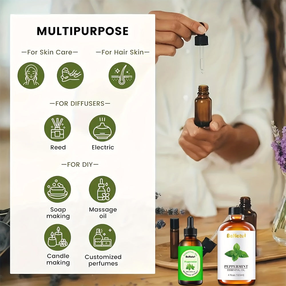 Carrier Oil & Essential Oil 4oz Argan Jojoba Rosehip Vitamin E Rosemary Lemongrass Vanilla Cinnamon for Massage Body Oil Diffuser Soap Candle Hair Skin Care