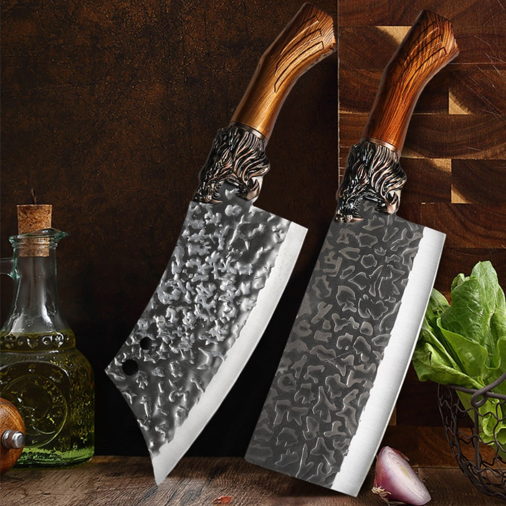 Kitchen Knife Set 3/7pc Professional Chef Knife Set with Butcher Boning Scissors | Stainless Steel Cooking Knives for Home Hotel Camping