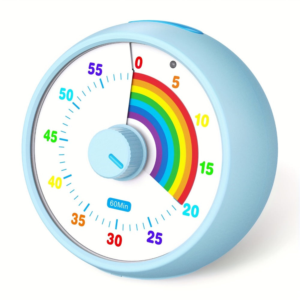 Visual Countdown Timer 60 Minute ¨C Silent Operation Time Management Clock for Classroom, Office, Kitchen & Desktop, Multiple Colors Available