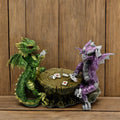 Dragons Playing Chess Figurine ¨C 6.5¡± Decorative Polyresin Dragon Statue Sculpture for Home, Office & Bookshelf Decor, Unique Collectible Gift for Housewarming, Birthday & Holiday
