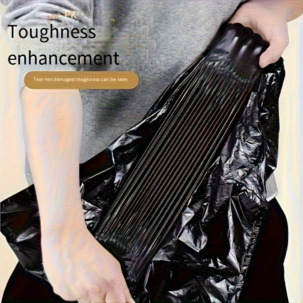 Drawstring Trash Bags 100 Count ¨C 5 Rolls Black Heavy Duty Leak Proof Garbage Bags for Kitchen Bathroom Bedroom Outdoor