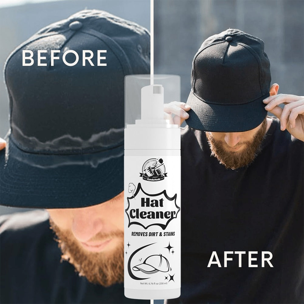 Hat Cleaner Foam Spray ¨C Professional Stain Remover for Wool, Felt & Fur Hats, Removes Dirt, Sweat & Fingerprints, 6.76 Fl Oz (200ml), All-Season Hat Care, Great Gift for Hat Lovers (1/2/3/5 Pack)
