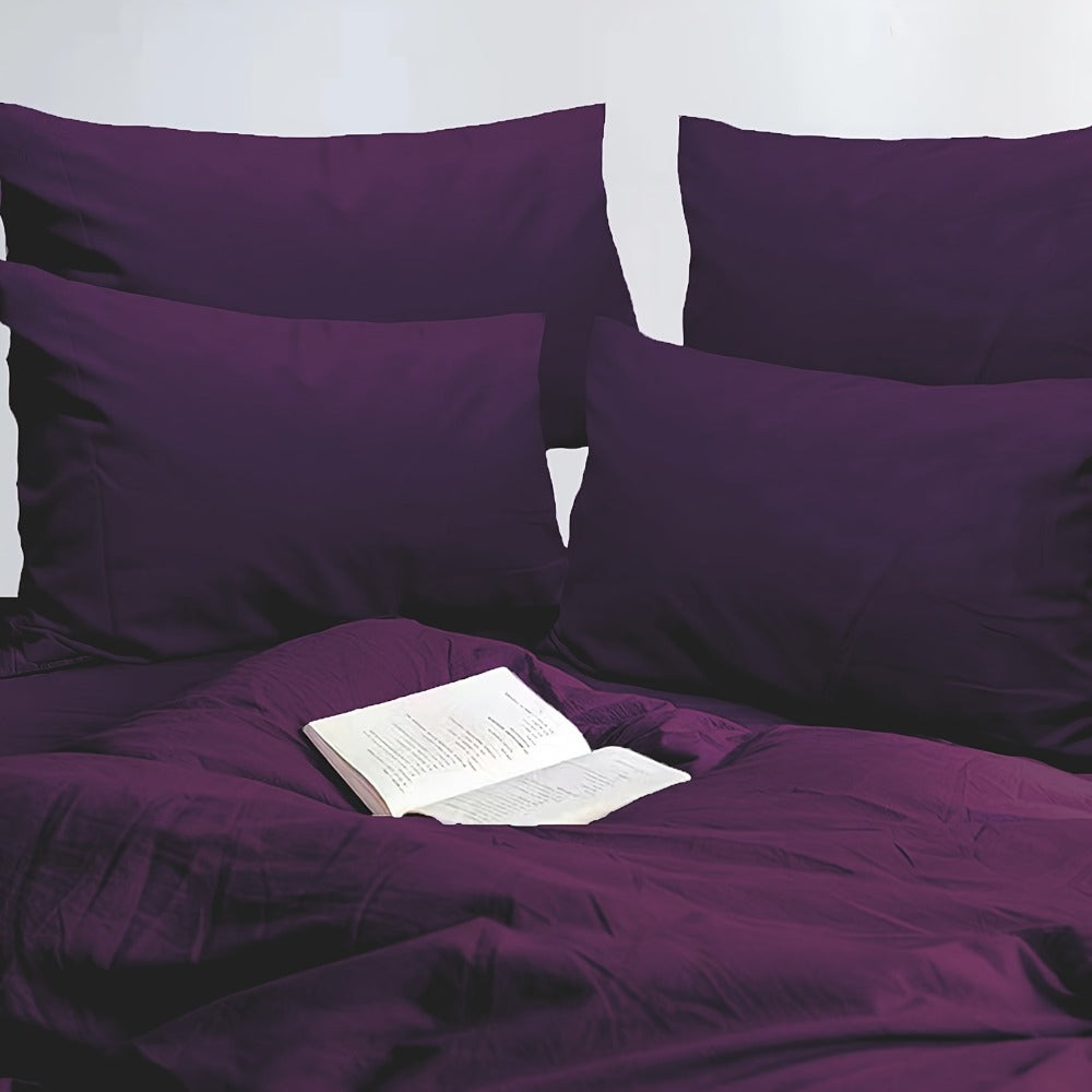 Microfiber Pillowcases Set of 4 ¨C Soft Brushed 90GSM Wrinkle-Resistant Envelope Closure Pillow Covers, Queen & King Size, Multiple Colors, Breathable Polyester Pillow Cases for Bedroom Hotel