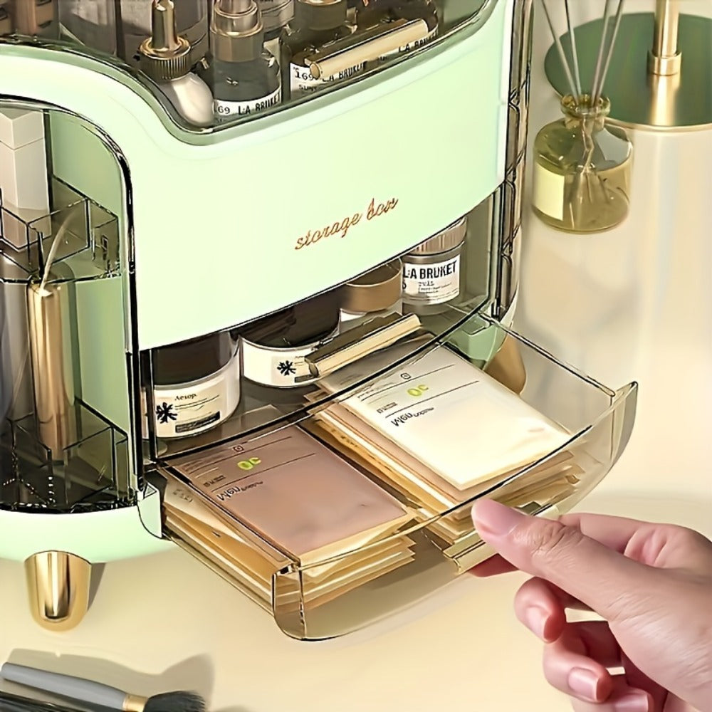 Makeup Organizer Countertop Skincare Organizer Cosmetics Storage Display Case Jewelry Perfume Holder Bathroom Vanity