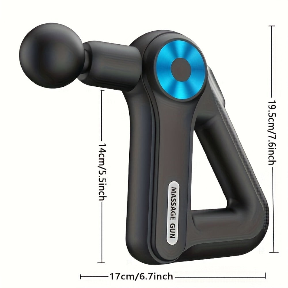 Massage Gun Deep Tissue 9 Interchangeable Heads USB Rechargeable - Powerful Electric Muscle Massager for Full Body, Fascia Gun for Men & Women, Fitness Recovery Gift for Mothers Day Fathers Day Birthday