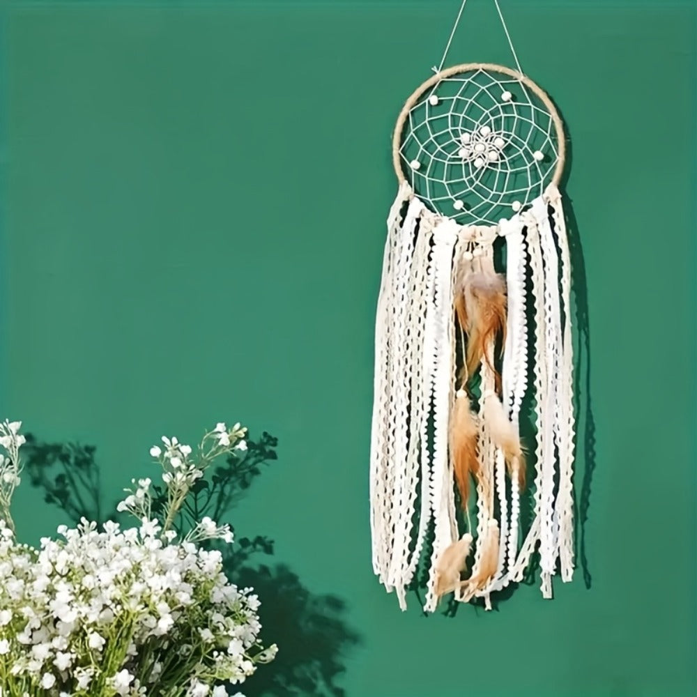 Dream Catcher Wall Decor 5 Pack Large Handmade Boho Dream Catchers Moon Sun Wall Hanging Decoration Bohemian Bedroom Decor Aesthetic Room Decor Bed Decoration Boho Wall Art Camel