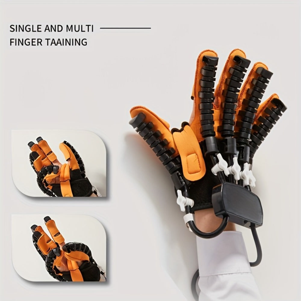 Rehabilitation Robot Gloves for Hand & Finger Training, Air Pressure Finger Exercise Device with LCD Touch Screen, Stroke Recovery & Finger Separation Rehab Glove for Elderly, Left or Right Hand M-XXL
