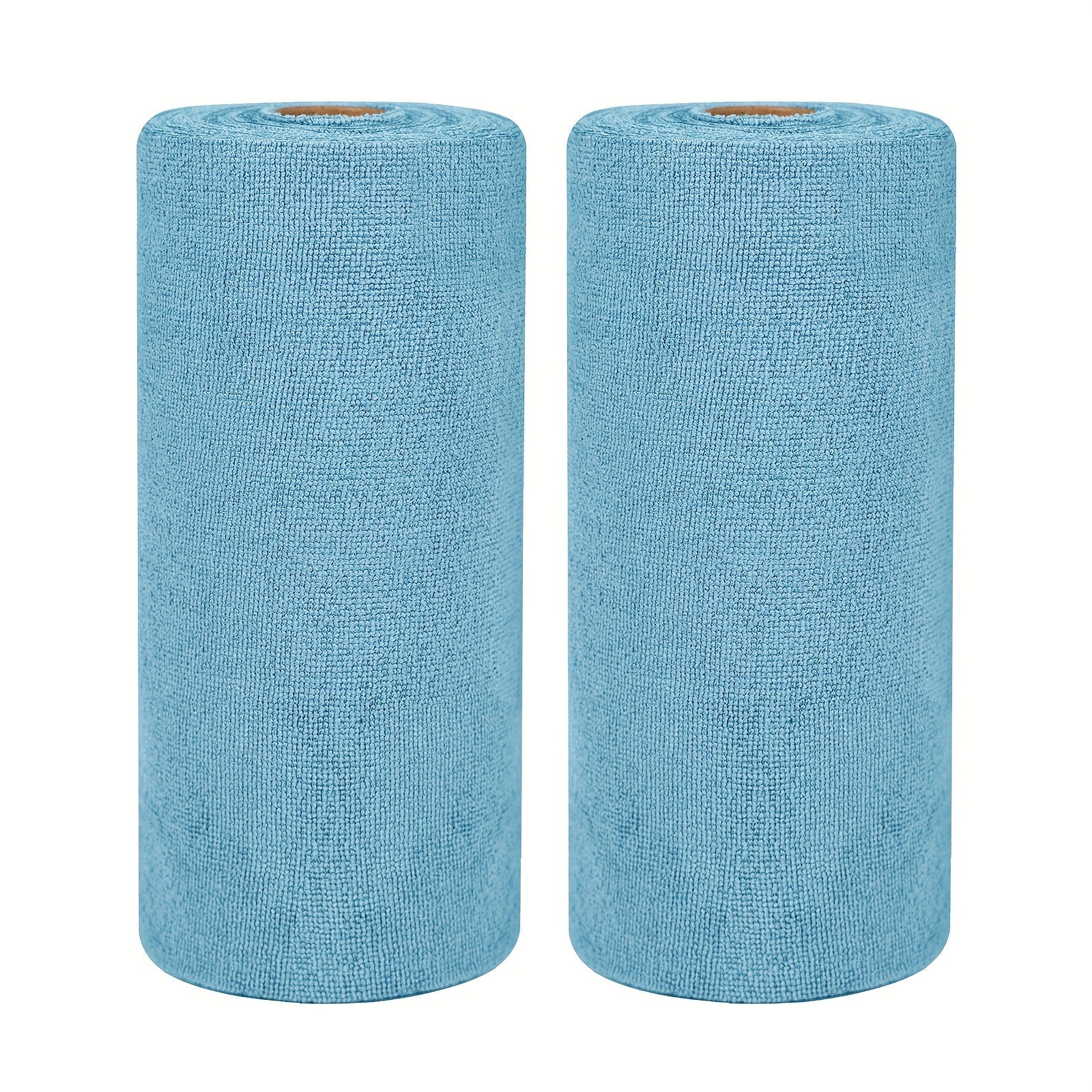 Microfiber Cleaning Cloths 100 Pack Reusable Washable Tear-Away Towel Roll 12x12 ¨C Absorbent Rags & Dishcloths for Kitchen, Bathroom, House & Car Detailing