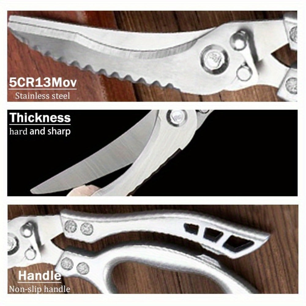 Kitchen Knife Set 3/7pc Professional Chef Knife Set with Butcher Boning Scissors | Stainless Steel Cooking Knives for Home Hotel Camping