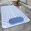Non-Slip Bath Tub Shower Mat 27x14 Inch with Suction Cups & Drain Holes | Foot Massage Textured | Machine Washable Bathroom Safety Mat