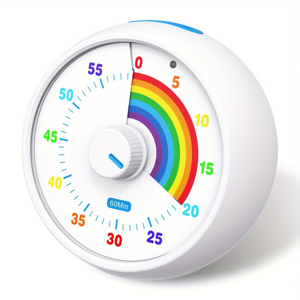 Visual Countdown Timer 60 Minute ¨C Silent Operation Time Management Clock for Classroom, Office, Kitchen & Desktop, Multiple Colors Available