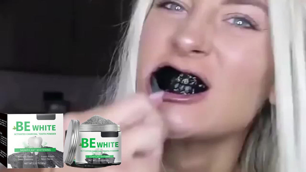 Bamboo Charcoal Tooth Powder 30g Whitening Teeth Powder with Mint Extract Stain Removal Fresh Breath Deep Cleansing Natural Activated Charcoal Toothpowder for Whiter Teeth Daily Oral Care