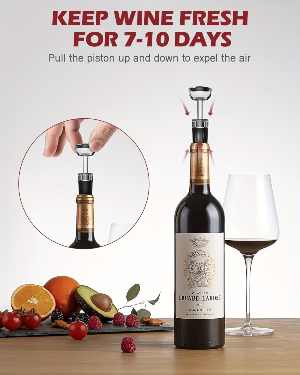 Electric Wine Opener Set ¨C Rechargeable Automatic Corkscrew with Wine Aerator Dispenser, Vacuum Stopper & Foil Cutter for Any Occasion Gift