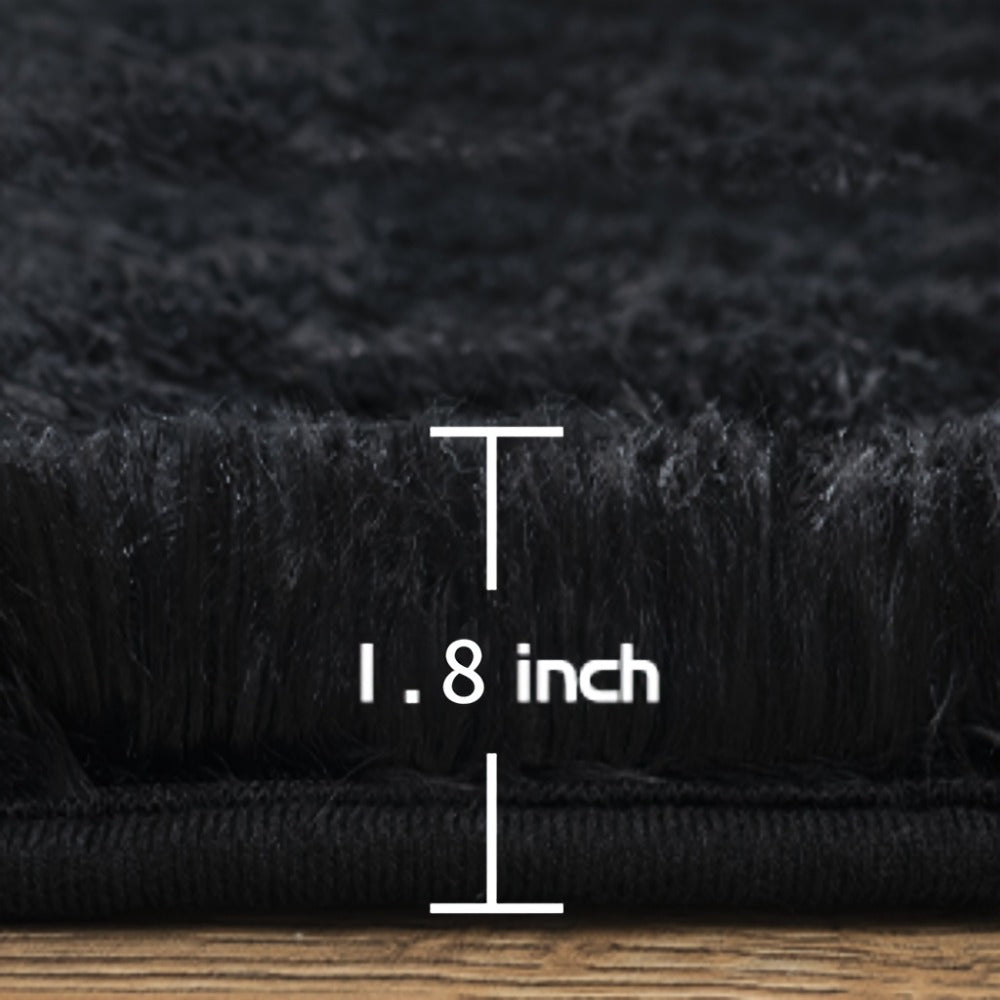 Shag Rug Fluffy Thick Area Rug - Soft Fuzzy Tufted Plush Carpet for Bedroom & Living Room | Machine Washable Non-Slip Floor Mat in Multiple Colors & Sizes | Cozy Home Decor Room Accent Rug