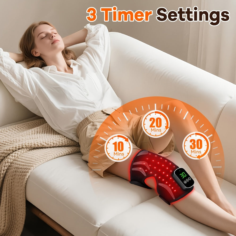 Heated Knee Massager with Vibration ¨C Electric Knee Heating Pad & Support Wrap for Arthritis, Joint Pain & Muscle Relief, Warm Knee Brace Massager for Men Women Home Use & Recovery