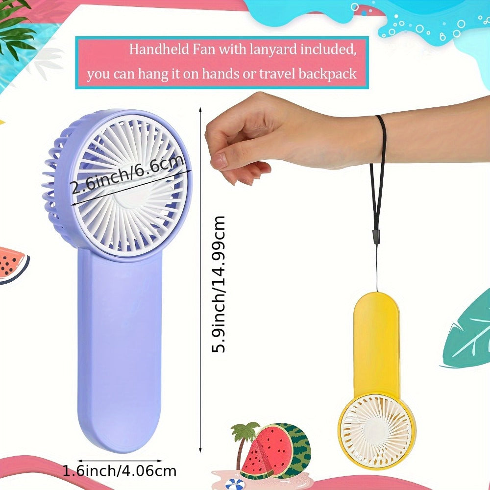 Mini Handheld Personal Fan 20 Pack Battery Operated Portable Small Fan for Travel Camping Indoor Outdoor, Lightweight Compact Fan for Men Women Kids