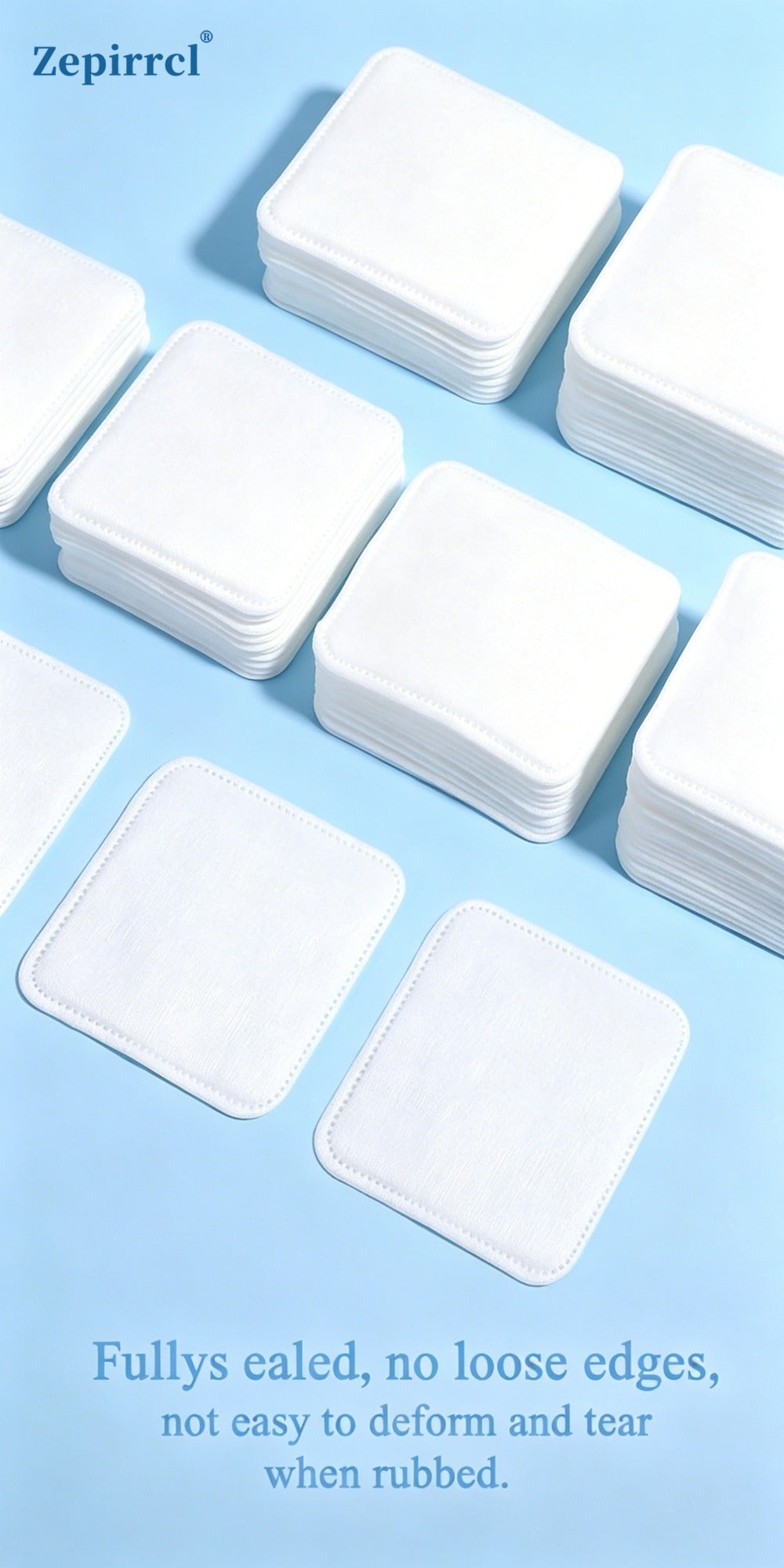 Makeup Remover Pads Disposable 100/200pcs ¨C 3-Layer Thickened Cotton Squares for Face Cleansing, Skincare & Nail Polish Removal, Soft Touch No Friction, 2.76x2.36 inch, Individually Boxed