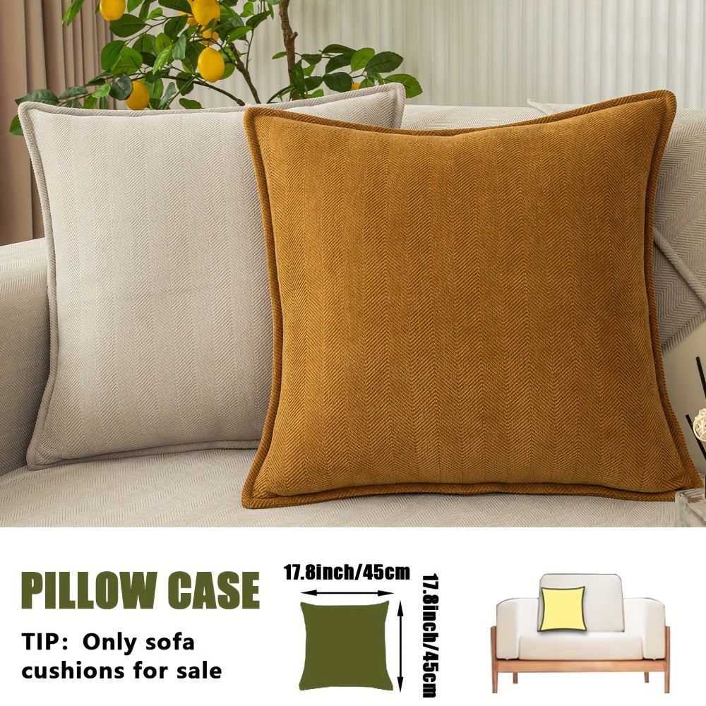 Chenille Ribbed Sofa Cover - Pet Friendly Non-Slip Machine Washable Soft Stretch Slipcover for 1-4 Seater Sectional Sofa Living Room Bedroom Office, 9 Colors