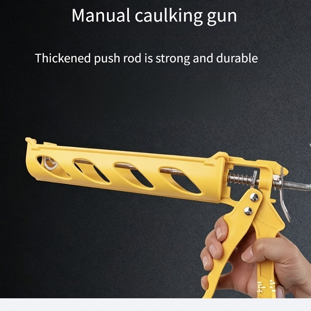 Caulking Gun Manual Drip-Free ¨C Lightweight Multi-Function Sealing Gun for Bathroom, Balcony, Doors & Windows, Home Decoration & Construction Projects, Easy-Squeeze Caulk Applicator