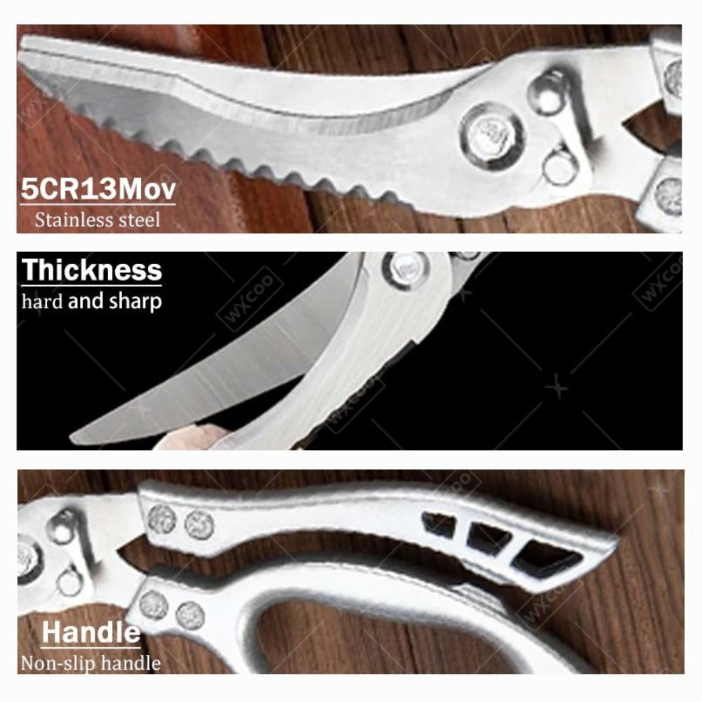 Chef Knife Set 8 PCS Professional Kitchen Knives - Stainless Steel Forged Blade, Boning Knife, Butcher Knife & Kitchen Scissors, Ultra-Sharp Full Tang Design