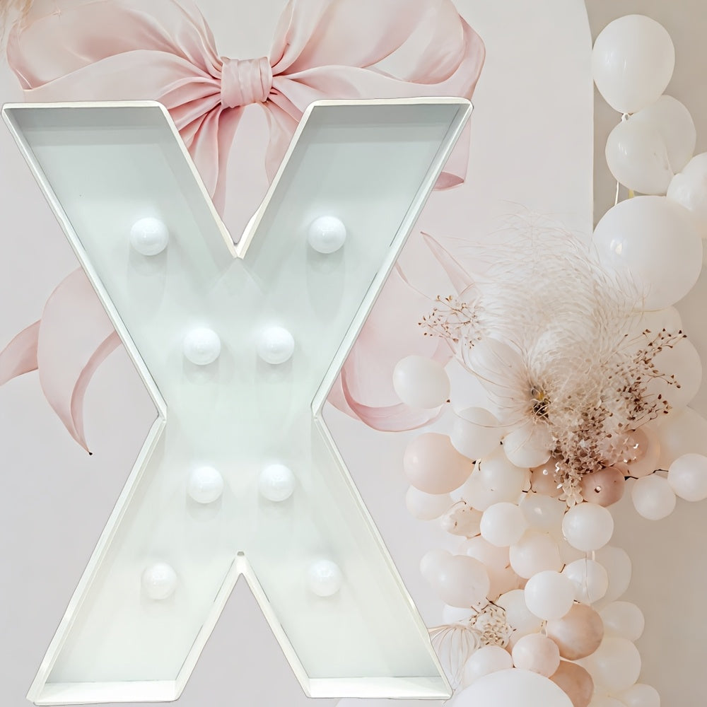 Marquee Letter Lights 3ft LED Light Up Letters for Weddings, Proposals & Celebrations - Cool White Lighted KT Board DIY Display Frame