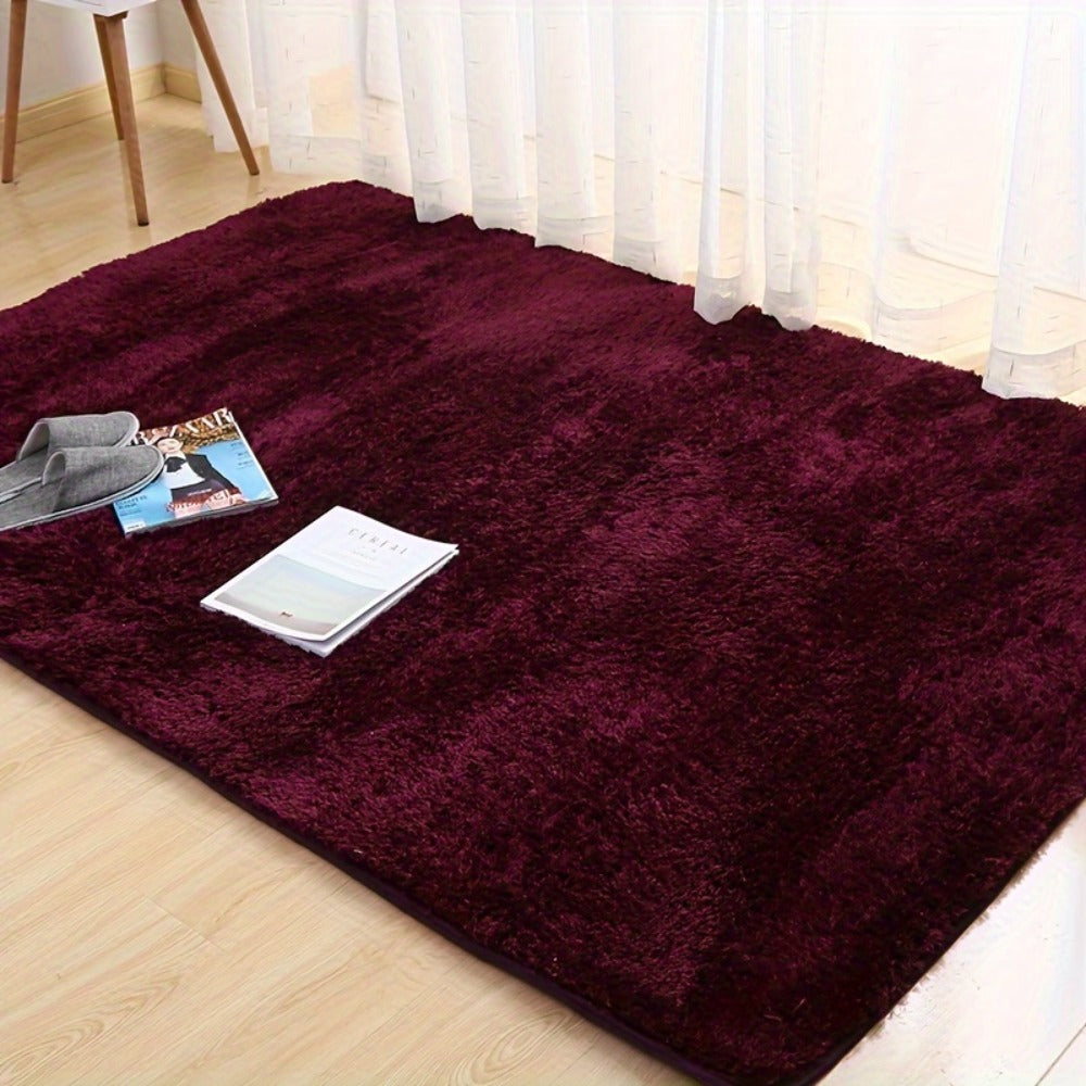 Fluffy Shag Area Rug Soft Plush Carpet Non-Slip for Living Room Bedroom Bedside 100% Polyester Tufted Indoor Floor Rug Home Decor Multiple Colors and Sizes