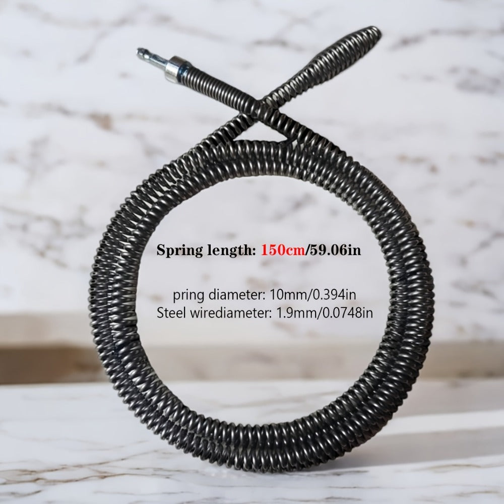 Drain Snake Pipe Unclogger 59 Inch Flexible Hair Clog Remover Tool for Sink, Toilet & Bathroom Drain ¨C Reusable Plumbing Snake Drain Cleaner, Easy to Use