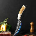Butcher Knife Professional Bone-In Meat Cleaver Razor Sharp Blade with Patterned Design & Ergonomic Comfort Grip Handle ¨C Heavy Duty Kitchen Chef Knife for Poultry & Meat Cutting