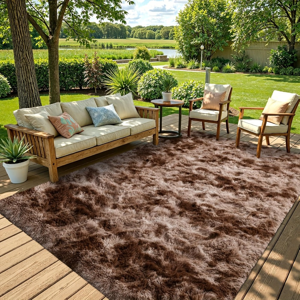 Non-Slip Area Rug Fluffy Soft Carpet - Modern Home Decor Floor Mat for Living Room, Bedroom, Kitchen & Bathroom | Easy Clean Cute Plush Rug in Multiple Colors & Sizes | Indoor Anti-Slip Floor Decoration