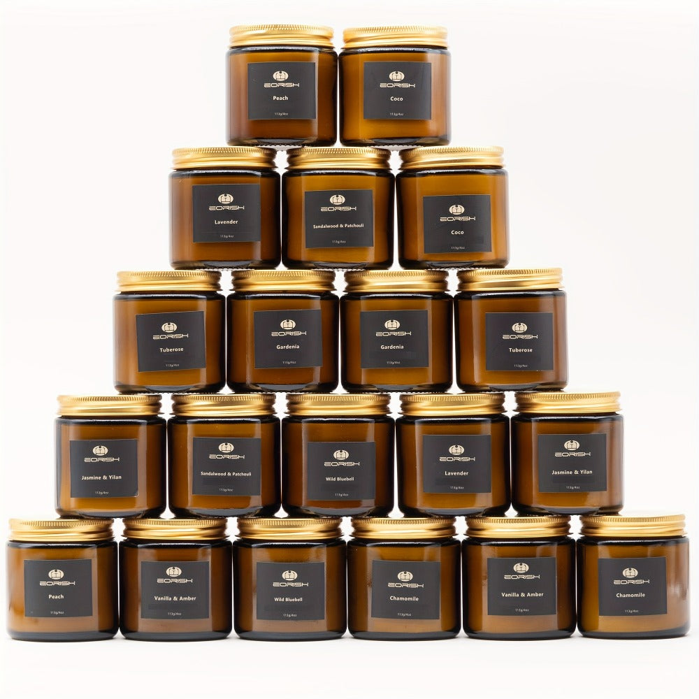 Scented Candles Gift Set 20 Pack ¨C Soy Wax Candles in Ceramic Jars, 10 Aromatherapy Scents, 12-Hour Burn, Perfect Birthday, Mother's Day & Christmas Gift for Women