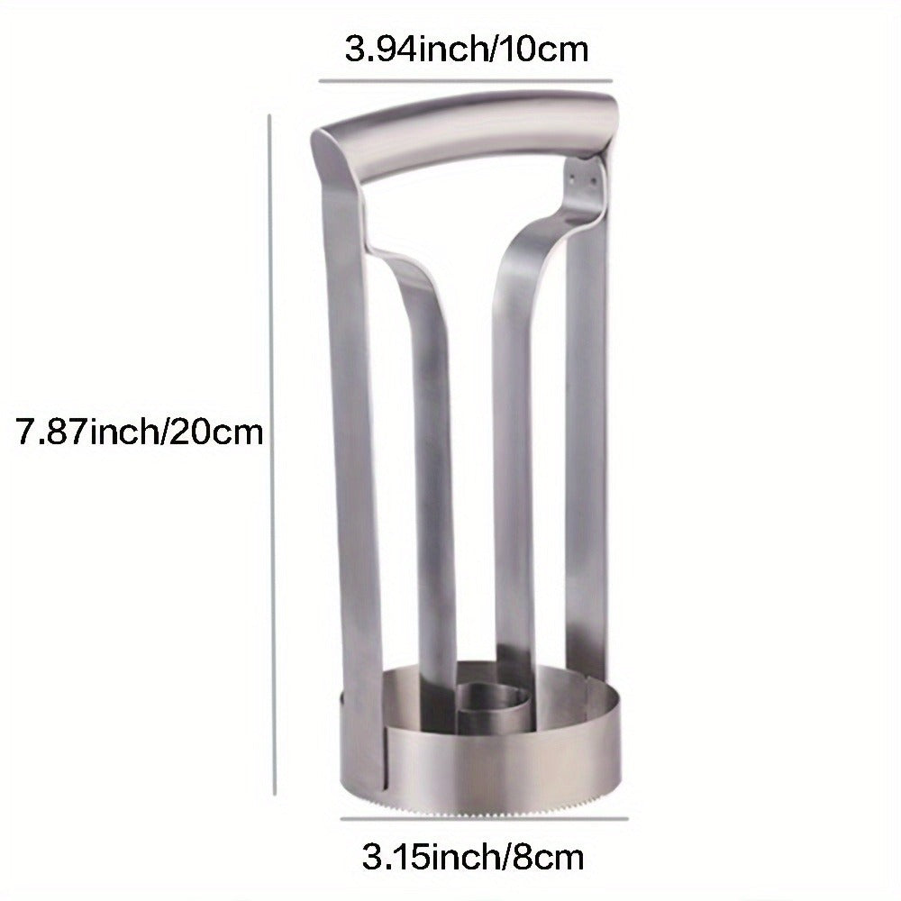 Pineapple Corer Slicer Stainless Steel ¨C Easy One-Step Pineapple Cutter with Comfortable Grip for Home Kitchen Restaurant Use, Removes Core & Slices into Rings (1pc / 2pcs)