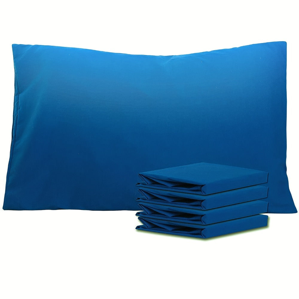 Pillowcases 4 Pack Queen 20x30 ¨C Brushed Microfiber Soft Wrinkle-Free Fade-Resistant Envelope Closure Solid Color 32 Colors
