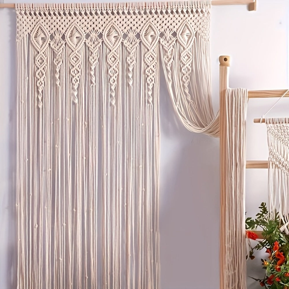 Bohemian Tapestry Wall Hanging - Large Boho Woven Wall Decor with Boho-Chic Patterns, Vertical Macrame Style Tapestry for Bedroom Living Room Wedding, Aesthetic Room Decor