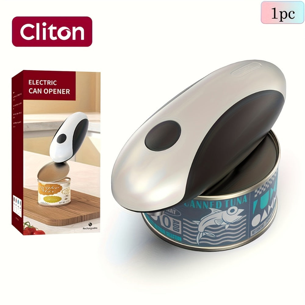 Electric Can Opener One-Touch Automatic ¨C USB Rechargeable, Smooth Edge Safety, Auto Power-Off, Cordless for Kitchen, Camping & Seniors