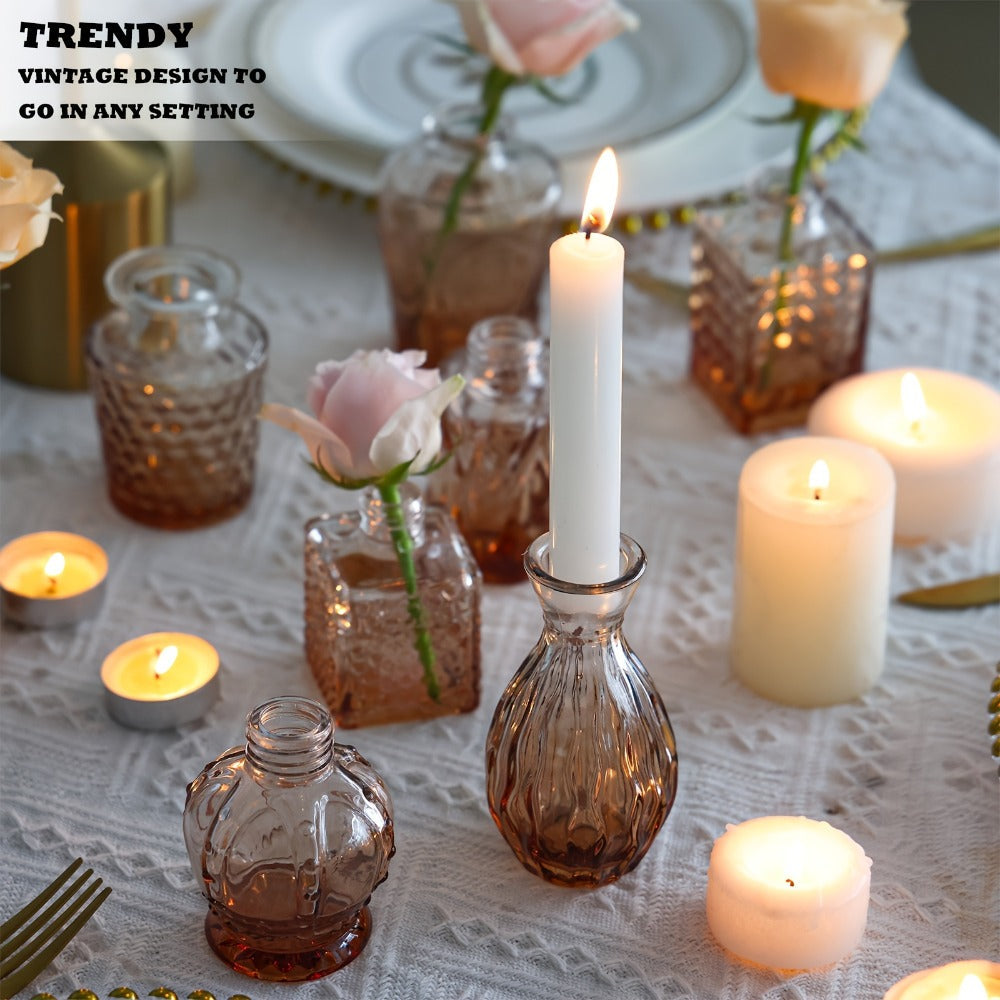 Mini Bud Vases 36pcs ¨C Clear Small Flower Vases for Wedding Centerpieces Birthday Party Anniversary Home Table Decoration