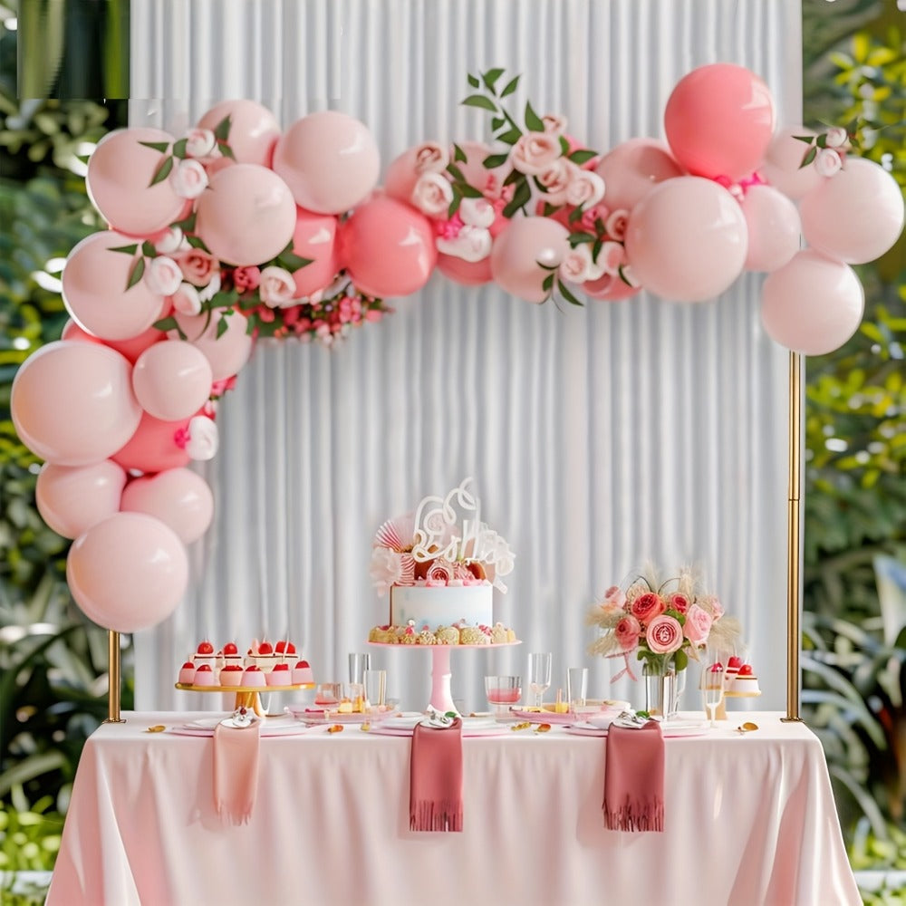 Tabletop Stand with Clamps 44 Inch Height Adjustable Black Metal Arch Stand for Wedding Centerpiece, Birthday, Christmas, Halloween, Valentine's Day Party Table Decoration