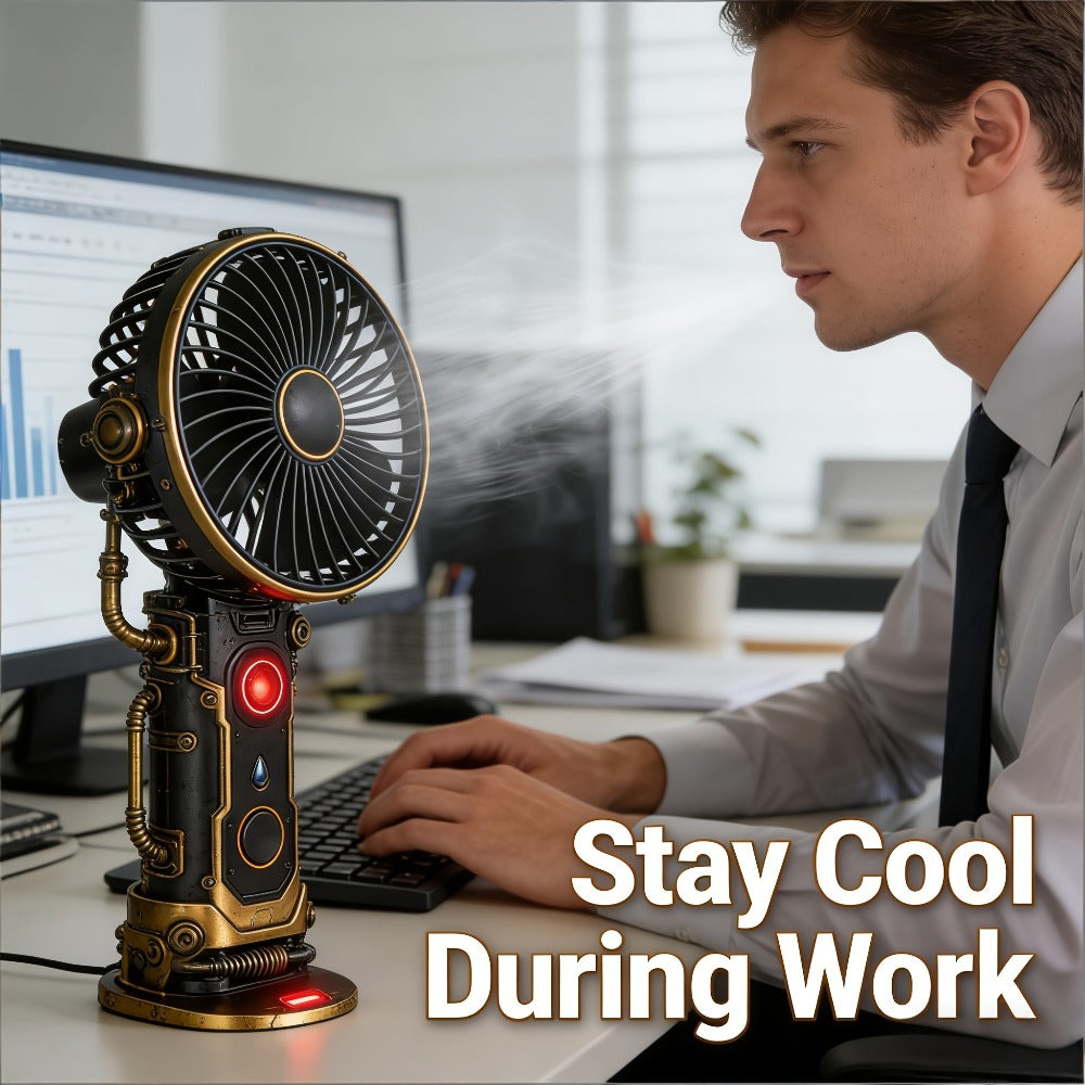 TEC Cooling Fan Handheld Semiconductor Ice Ceramic Technology Wearable Personal Cooler 2-Pack for Travel Outdoor Office Parties All-Weather Cooling Device