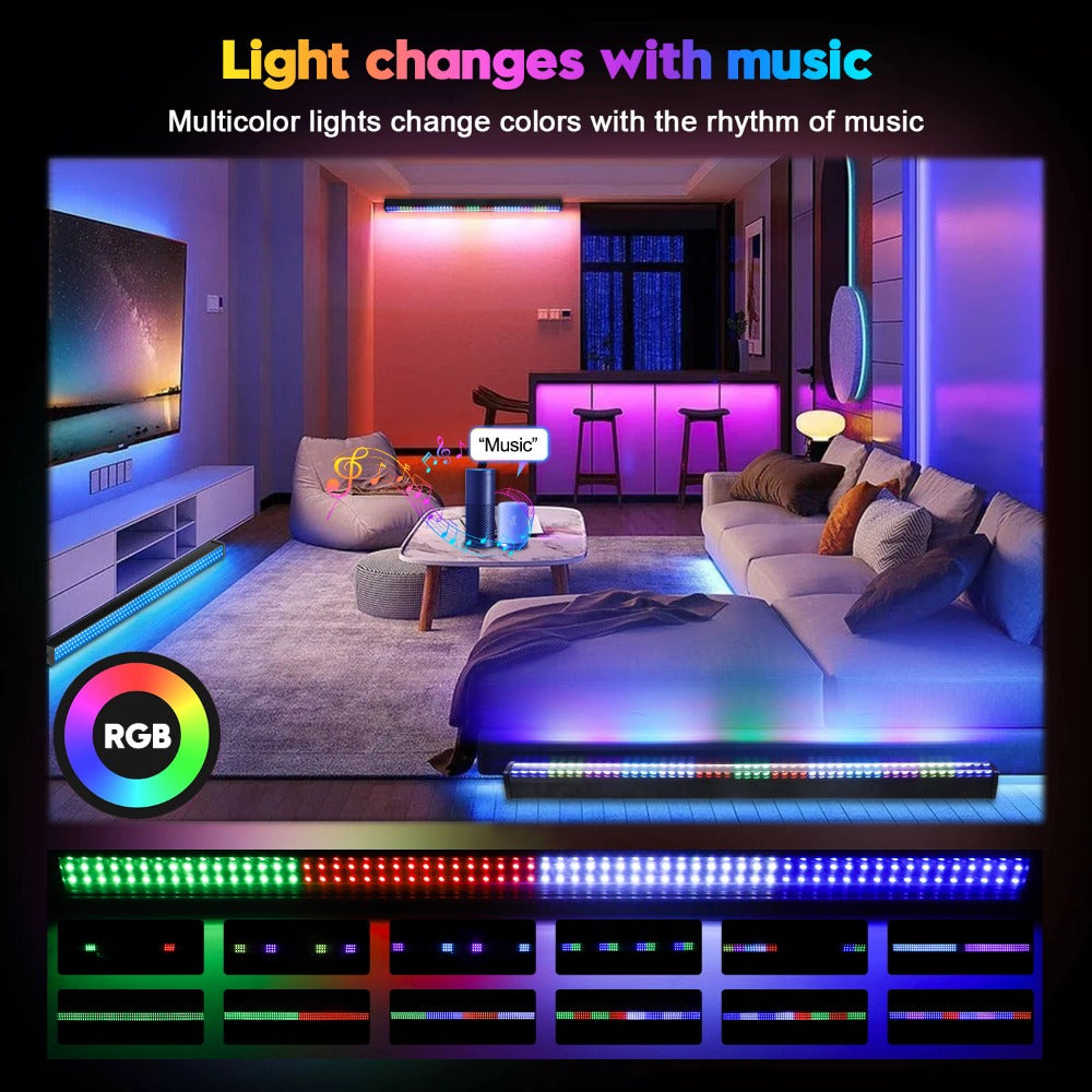 Color Changing LED Strip Lights RGB Music Sync App Remote Control 16 Million Colors Dimmable Timer DIY Smart Light Strip for Bedroom Living Room Party Holiday Christmas Decor 25ft 50ft 100ft 200ft 260ft