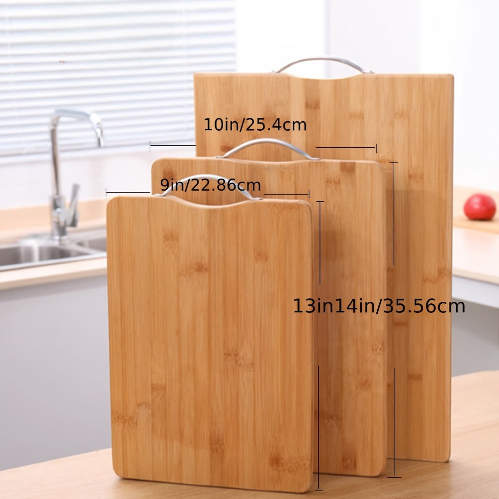 Double-Sided Bamboo Cutting Board ¨C Sturdy Reversible Chopping Board for Kitchen Food Prep ¨C Eco-Friendly Bamboo Board for Fruit, Vegetables & Meat ¨C Multiple Sizes: 8.66x12.6¡±, 10.24x14.17¡±, 11.02x15.75¡±