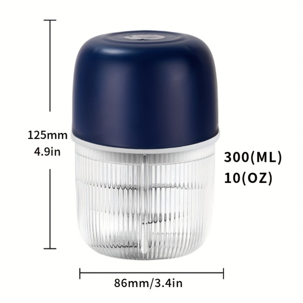 Electric Garlic Chopper USB Rechargeable Mini Food Chopper with 800mAh Battery - Portable Vegetable Garlic Grinder Onion Blender for Garlic Ginger Chili Fruits Meats - Kitchen Gadget Gift