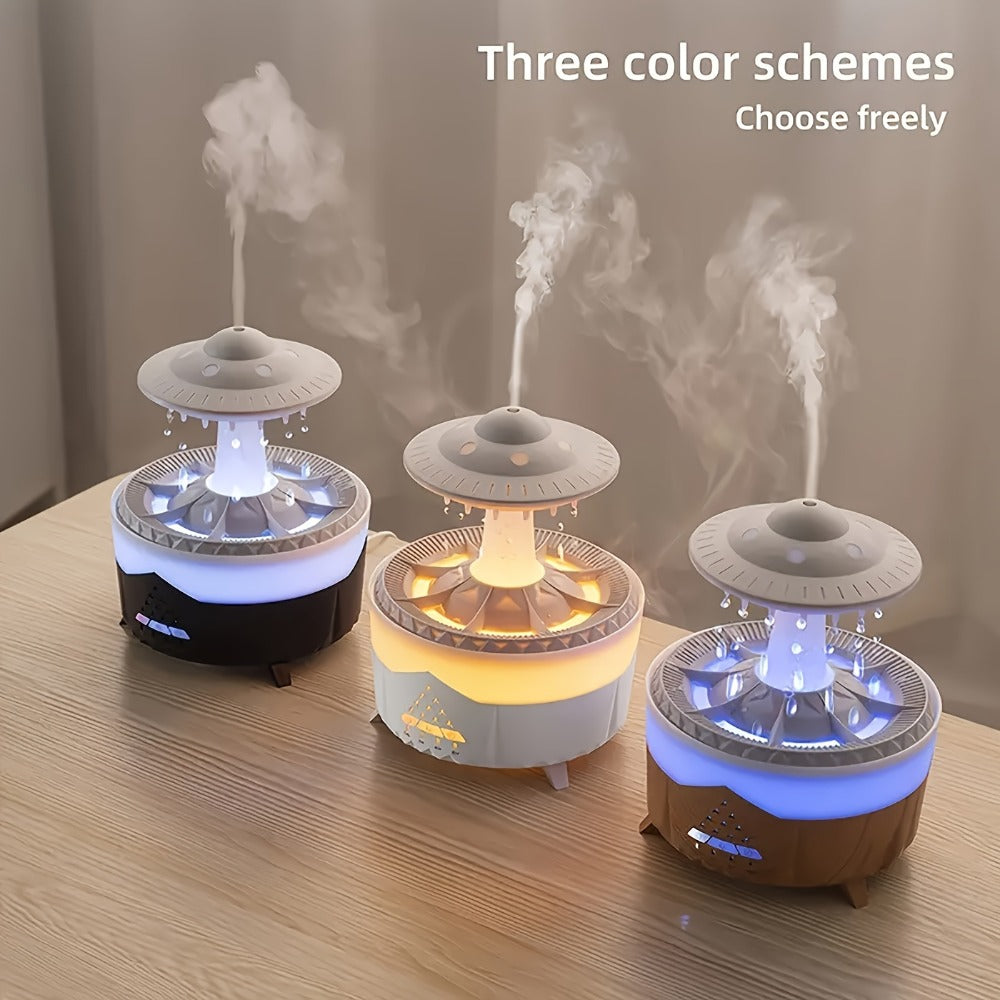 Large Capacity Aroma Diffuser & Humidifier | Intelligent Spray Atomizer with Water Drop Design for Home, Hotel, Restaurant & Office | Cool Mist Air Freshener Scent Diffuser White & Black