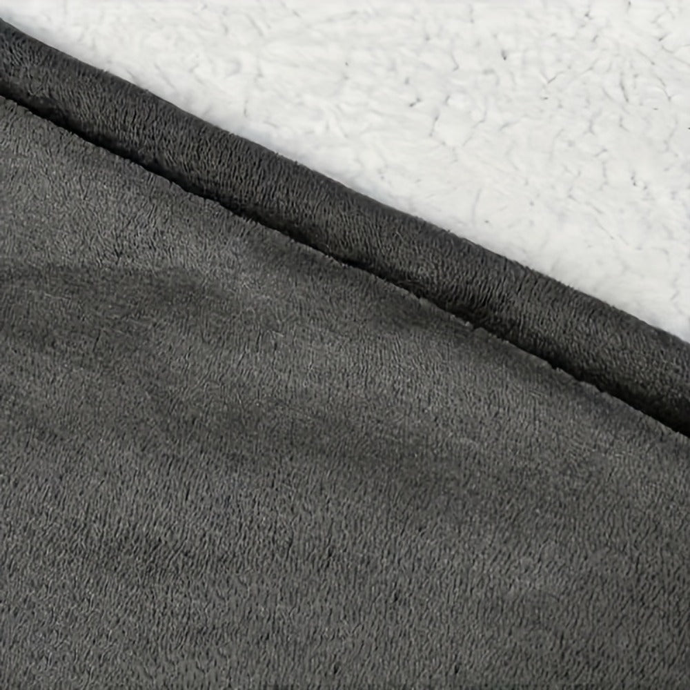 Wearable Hooded Blanket ¨C Reversible Oversized Sherpa Throw with Kangaroo Pocket & Socks, Machine Washable, Christmas Gift, 4 Styles